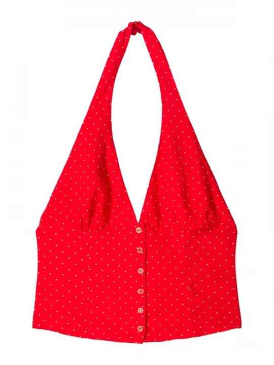 Obrázek produktu Bershka Top červená / bílá