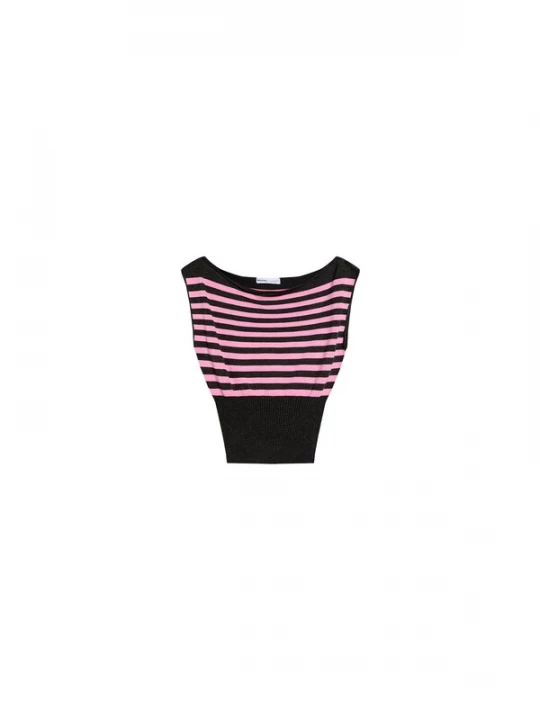 Obrázek produktu Bershka Tričko 'BASBER' pink / černá