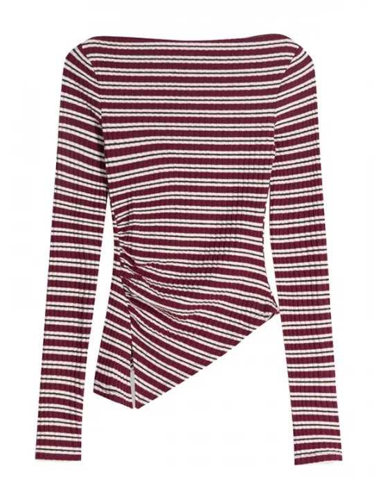 Obrázek produktu Bershka Tričko bordó / bílá