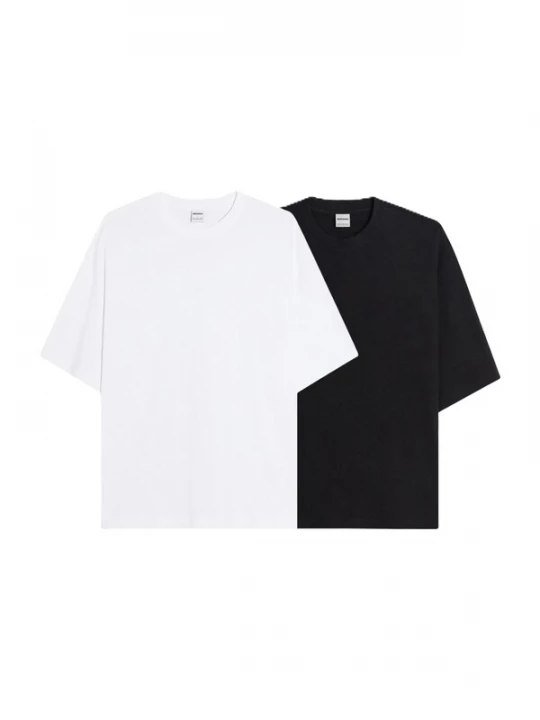 Obrázek produktu Bershka Tričko černá / bílá