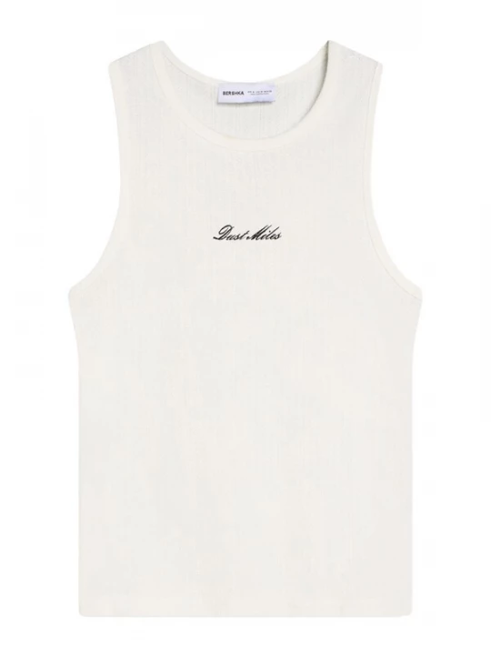 Obrázek produktu Bershka Tričko černá / offwhite
