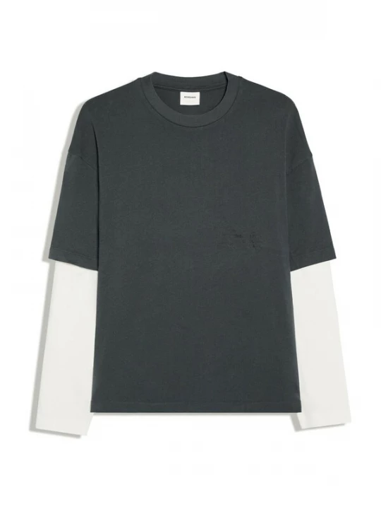 Obrázek produktu Bershka Tričko grafitová / bílá
