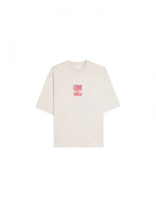 Obrázek produktu Bershka Tričko grafitová / režná / červená třešeň