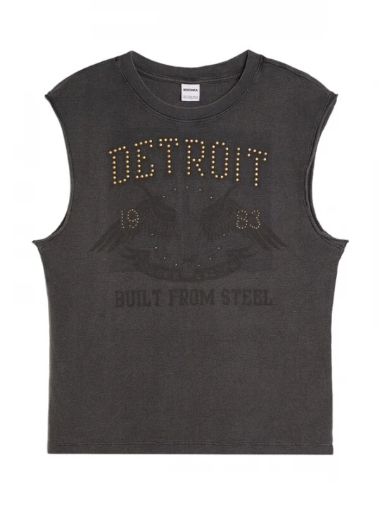 Obrázek produktu Bershka Tričko hnědá / antracitová / černá
