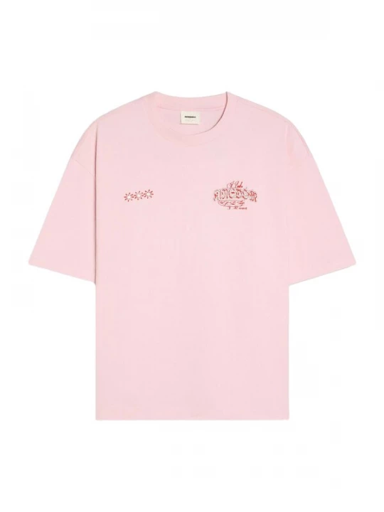 Obrázek produktu Bershka Tričko růžová / červená / bílá