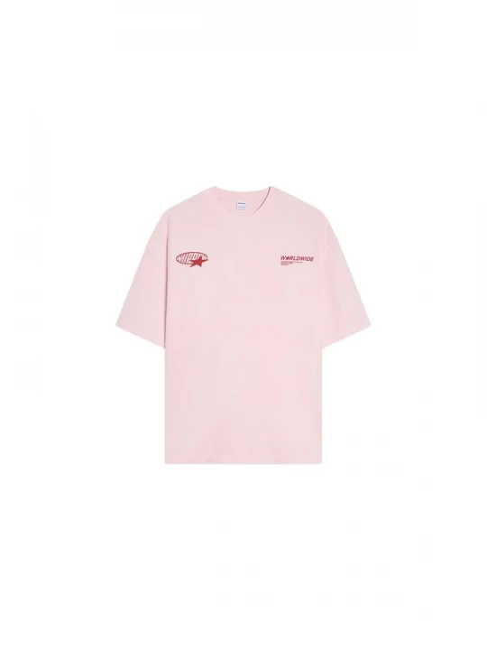 Obrázek produktu Bershka Tričko růžová / červená třešeň