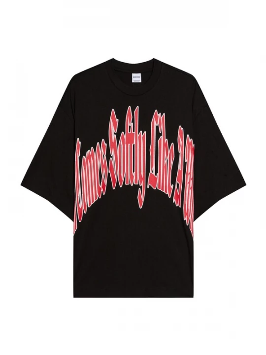 Obrázek produktu Bershka Tričko světle červená / černá / bílá