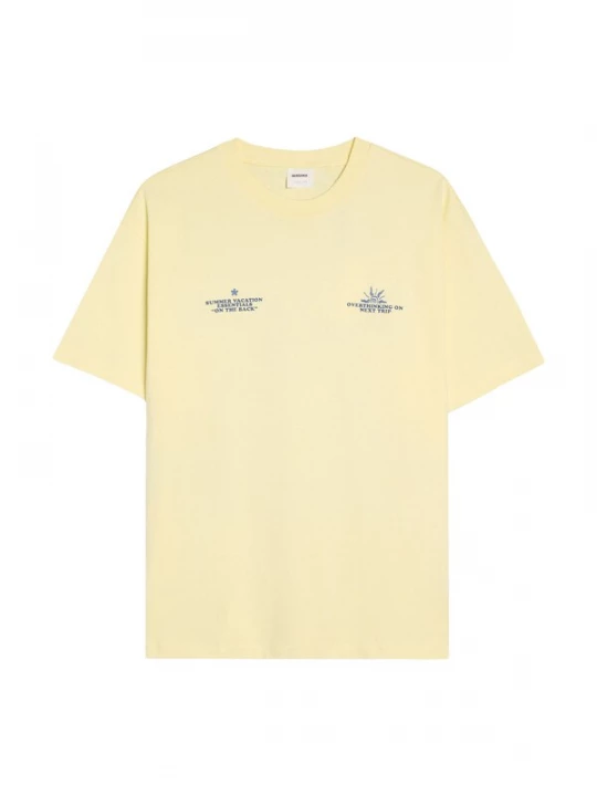 Obrázek produktu Bershka Tričko tmavě modrá / světle žlutá