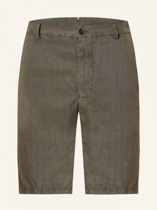 Obrázek produktu Berwich Chino Šortky S Lněným Vzorem khaki