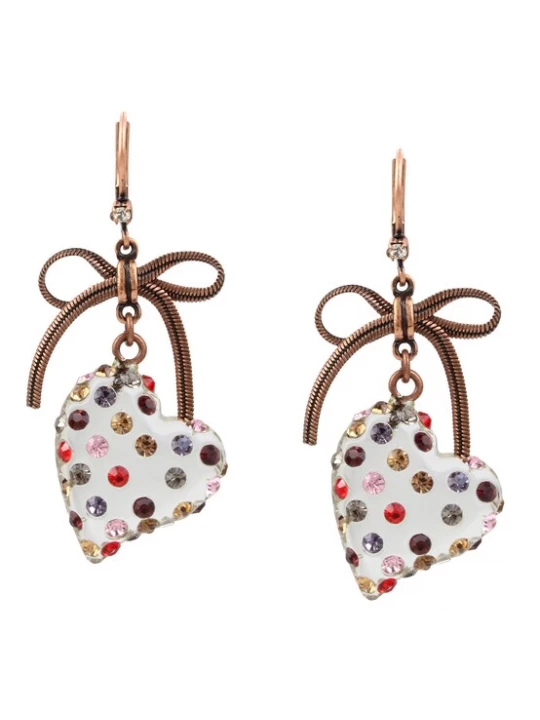 Obrázek produktu Betsey Johnson Náušnice bronzová / žlutá / červená / bílá