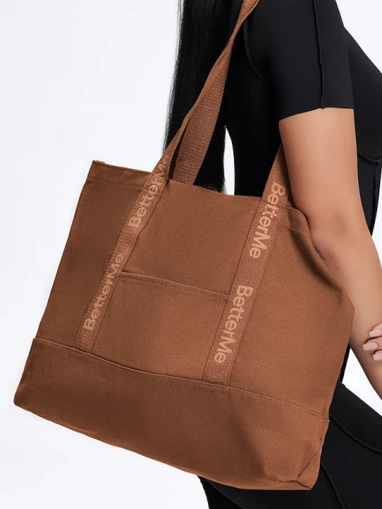 Obrázek produktu BetterMe látková taška Canvas Tote hnědá