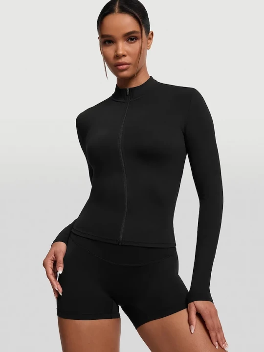 Obrázek produktu BetterMe sportovní mikina dámská Sleek Zip-Up černá