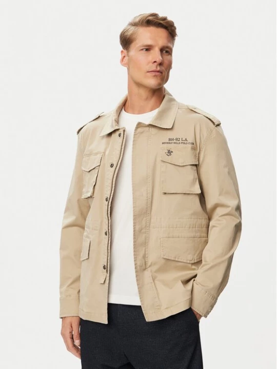 Obrázek produktu Beverly Hills Polo Club Bunda pro přechodné období P-SS26M-JK0197 Béžová Regular Fit