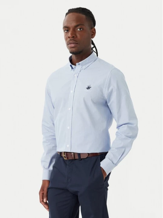 Obrázek produktu Beverly Hills Polo Club Košile P-SS26M-BRASS Modrá Regular Fit
