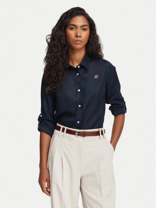Obrázek produktu Beverly Hills Polo Club Košile P-SS26W-SH0004 Tmavomodrá Regular Fit