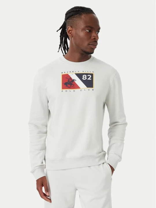 Obrázek produktu Beverly Hills Polo Club Mikina M6339T Světle šedá Regular Fit