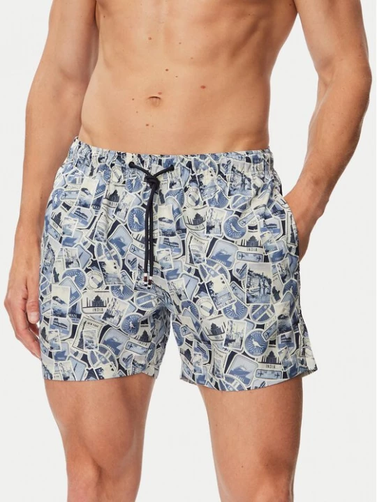Obrázek produktu Beverly Hills Polo Club Plavecké šortky P-SS26M-BREA-0722 Modrá Regular Fit