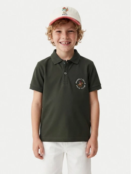 Obrázek produktu Beverly Hills Polo Club Polokošile P-SS26B-P42560 Tmavě zelená Regular Fit