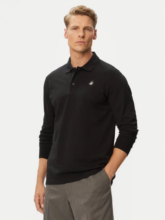 Obrázek produktu Beverly Hills Polo Club Polokošile P-SS26M-P424125 Černá Regular Fit