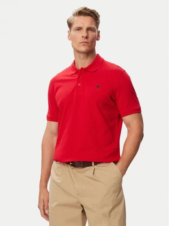 Obrázek produktu Beverly Hills Polo Club Polokošile P-SS26M-P42560_Navy LogoWRED Červená Regular Fit