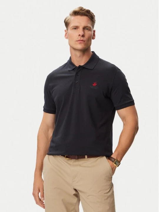 Obrázek produktu Beverly Hills Polo Club Polokošile P-SS26M-P42560_Red LogoNVY Tmavomodrá Regular Fit