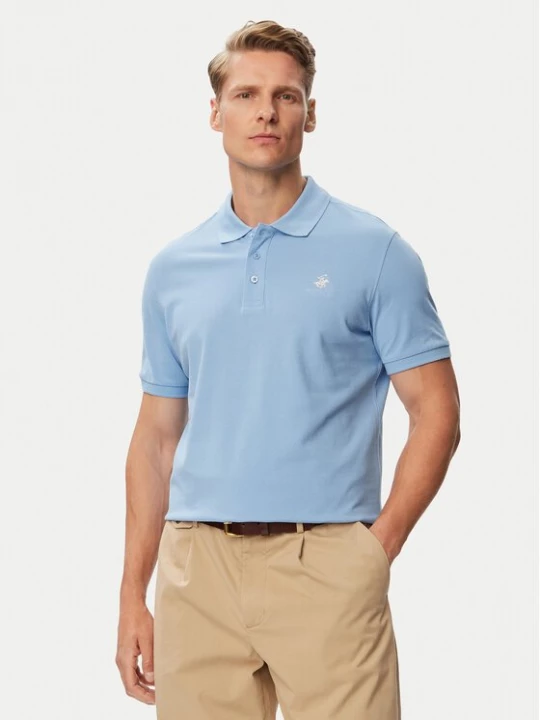 Obrázek produktu Beverly Hills Polo Club Polokošile P-SS26M-P42560_Tcx LogoWSKY Světle modrá Regular Fit