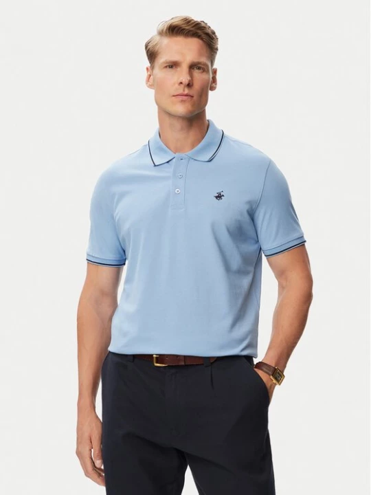 Obrázek produktu Beverly Hills Polo Club Polokošile P-SS26M-P42561BBU Světle modrá Regular Fit
