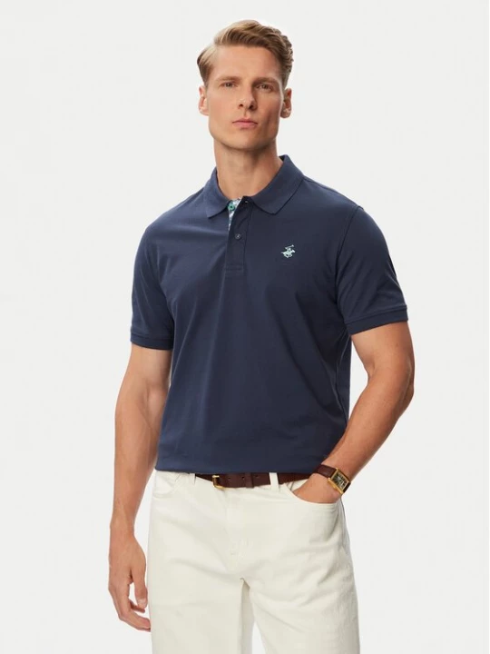 Obrázek produktu Beverly Hills Polo Club Polokošile P-SS26M-P450106BLU Tmavomodrá Regular Fit