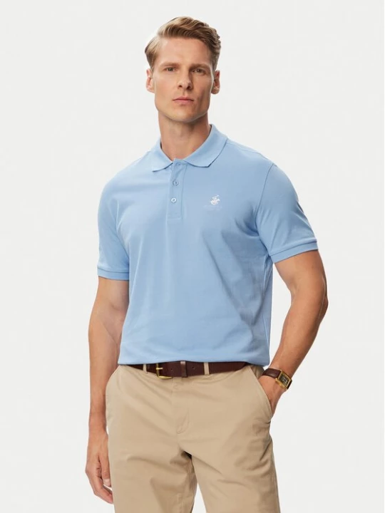 Obrázek produktu Beverly Hills Polo Club Polokošile P-SS26M-P450124 Světle modrá Regular Fit