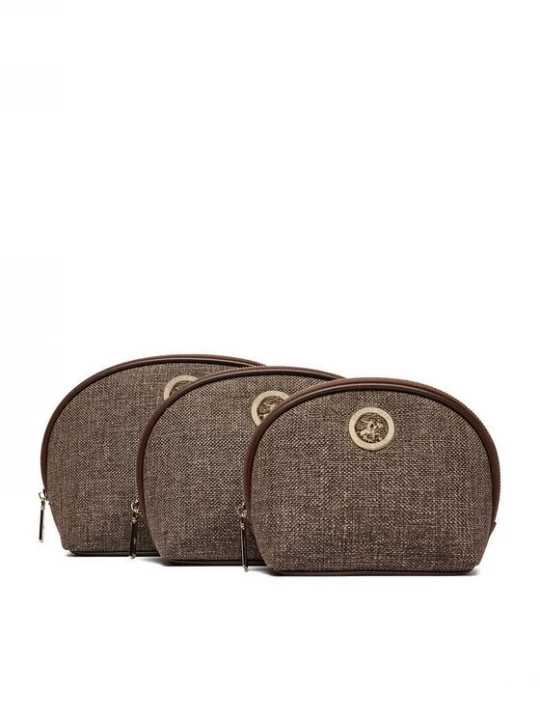 Obrázek produktu Beverly Hills Polo Club Sada kosmetických kufříků CWBEO-BHPC-U1-002-AW26 (3-PACK) Hnědá