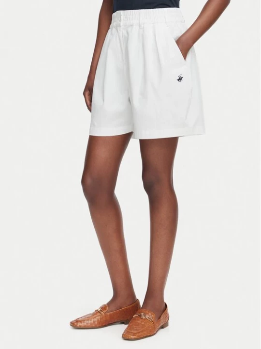 Obrázek produktu Beverly Hills Polo Club Šortky z materiálu P-SS26W-B576580 Bílá Regular Fit