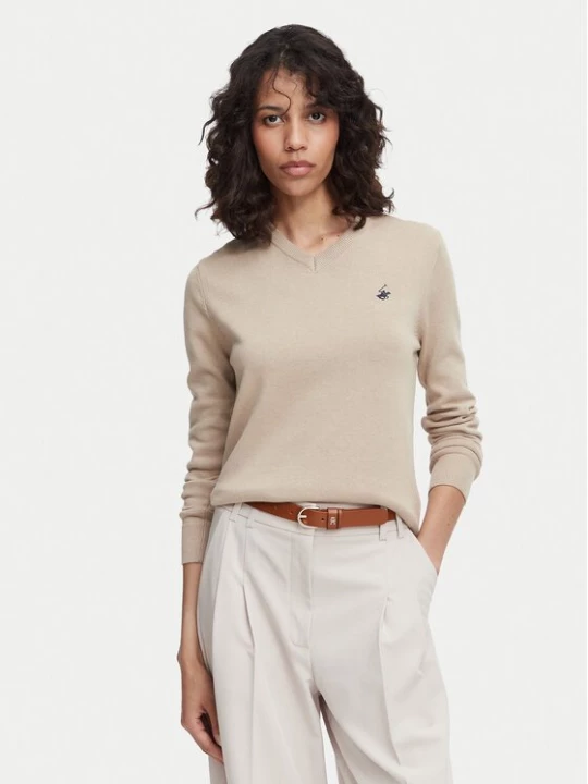 Obrázek produktu Beverly Hills Polo Club Svetr P-SS26W-M536563 Béžová Regular Fit