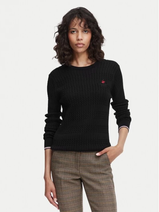 Obrázek produktu Beverly Hills Polo Club Svetr P-SS26W-M537390BLK Černá Regular Fit