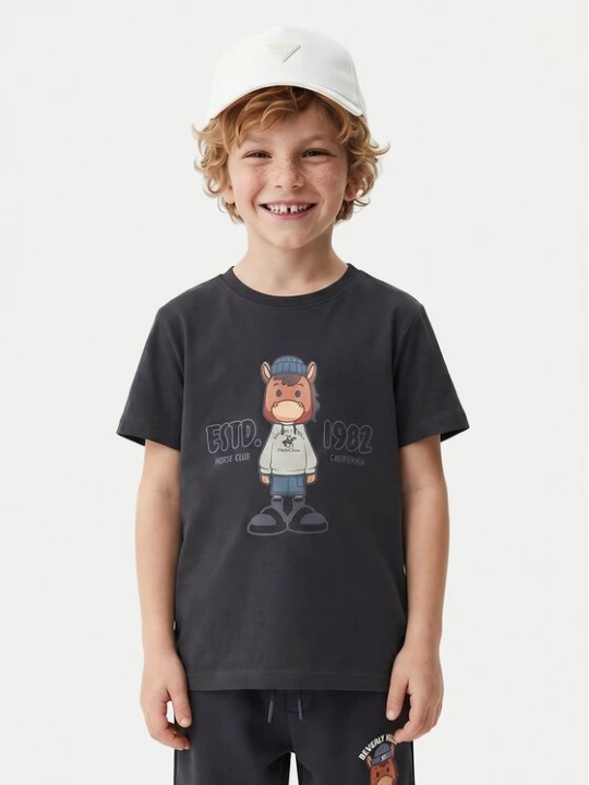 Obrázek produktu Beverly Hills Polo Club T-Shirt P-SS26B-TS0135 Tmavomodrá Regular Fit