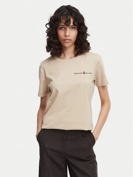 Obrázek produktu Beverly Hills Polo Club T-Shirt P-SS26W-TS085 Béžová Regular Fit