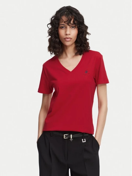Obrázek produktu Beverly Hills Polo Club T-Shirt P-SS26W-TS516518 Červená Regular Fit