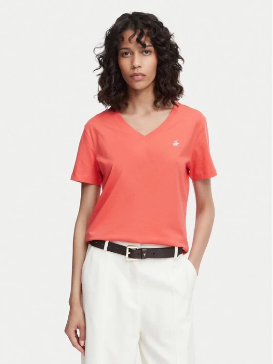 Obrázek produktu Beverly Hills Polo Club T-Shirt P-SS26W-TS516518 Korálová Regular Fit