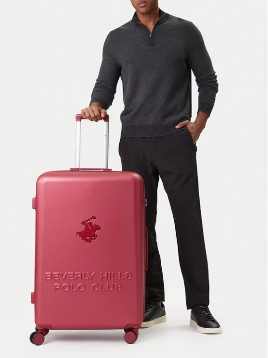 Obrázek produktu Beverly Hills Polo Club Velký kufr CEO-BHPC-L-004-08-BURGUNDY Bordó