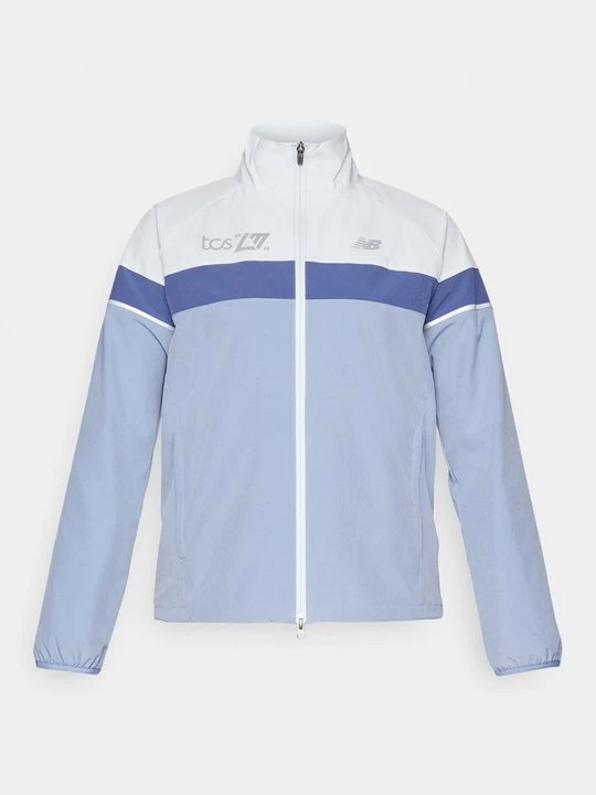 Obrázek produktu Běžecká bunda New Balance melírovaná tmavě modrá