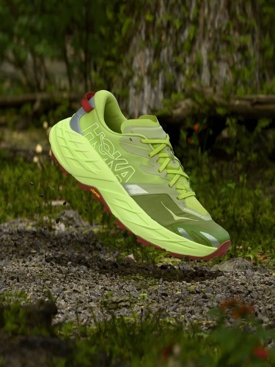 Obrázek produktu Běžecké boty do terénu Hoka neonoově zelená