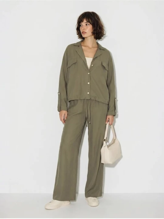 Obrázek produktu Bianco Lucci Domácí oblečení 'Zweiteiliges Set' khaki