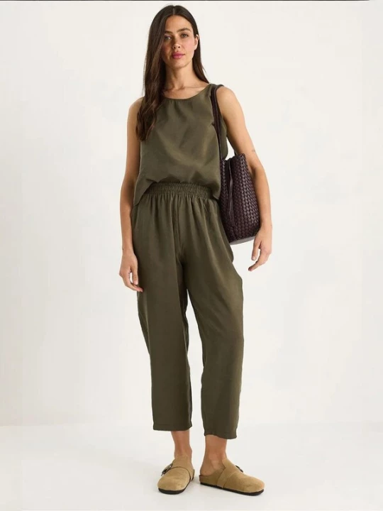 Obrázek produktu Bianco Lucci Domácí oblečení 'Zweiteiliges Set' khaki