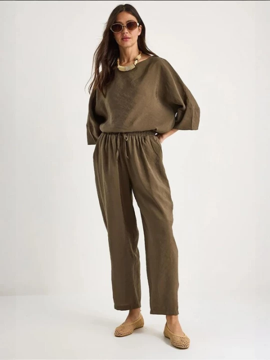 Obrázek produktu Bianco Lucci Domácí oblečení 'Zweiteiliges Set' khaki