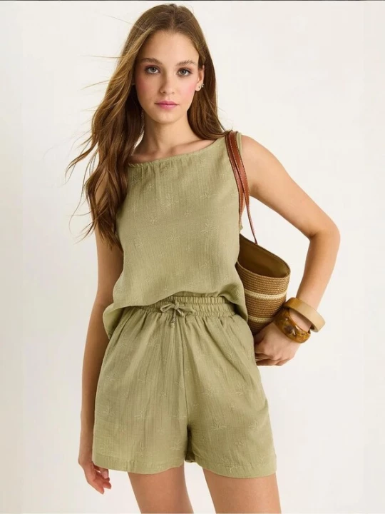 Obrázek produktu Bianco Lucci Domácí oblečení 'Zweiteiliges Set' khaki