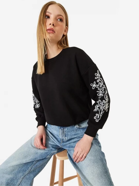 Obrázek produktu Bianco Lucci Mikina 'Sweatshirts' černá