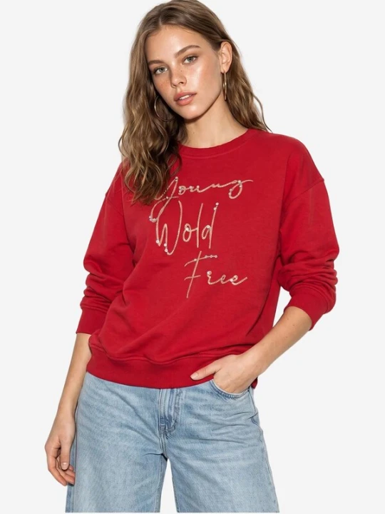 Obrázek produktu Bianco Lucci Mikina 'Sweatshirts' červená