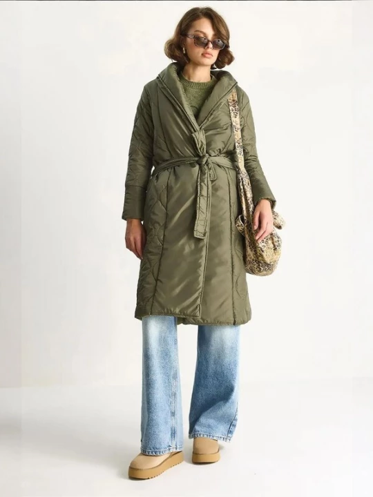 Obrázek produktu Bianco Lucci Zimní kabát khaki