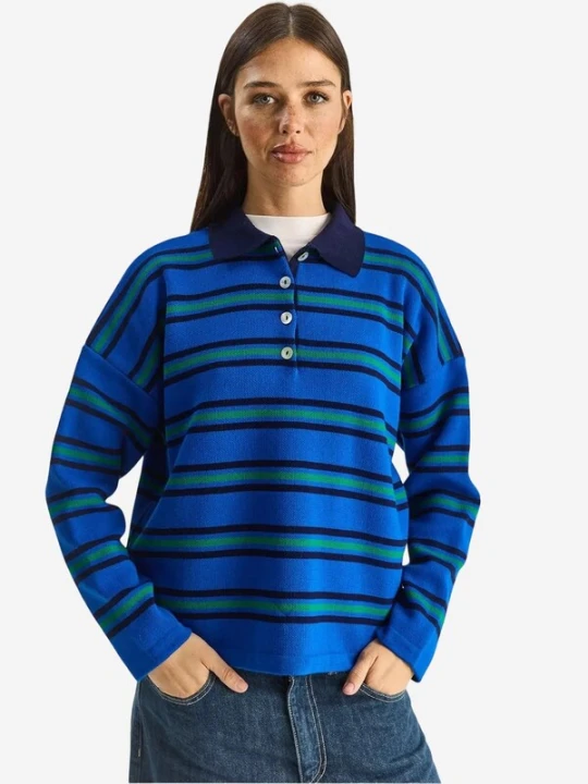 Obrázek produktu Bianco Lucci Svetr 'Pullover' modrý melír