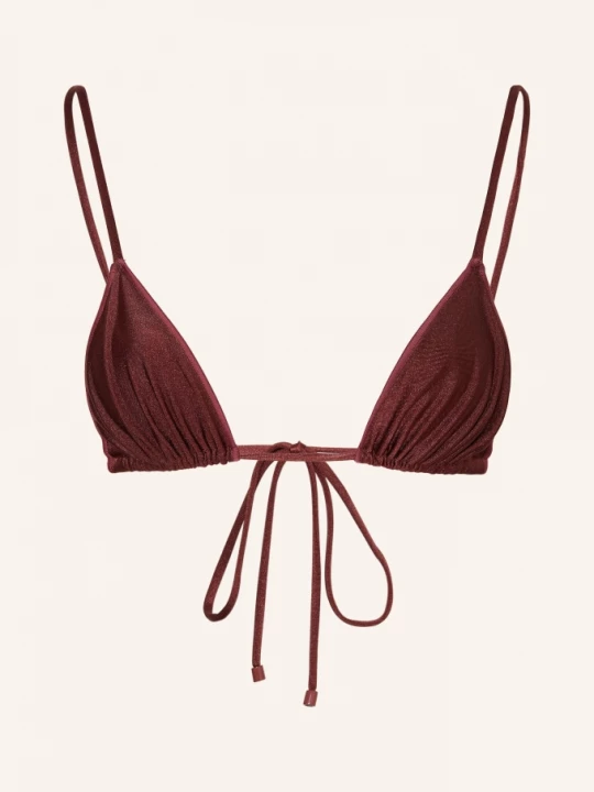Obrázek produktu Bilali The Label Trojúhelníkové Bikiny Maja tmavě červená