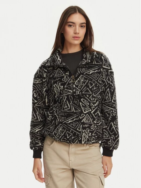 Obrázek produktu Billabong Fleecová mikina Time Off EBJPF00112 Černá Relaxed Fit